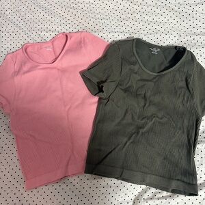Pair of urban outfitters seamless tops